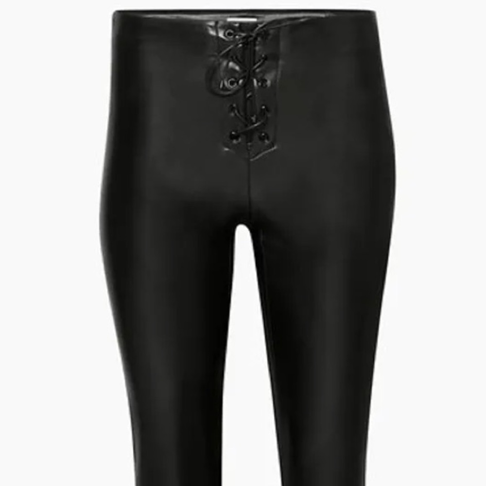 Aritzia ‘Wilfred’ Vegan Leather Lace-up Elementary Pant - Picture 5 of 5